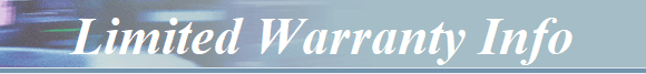 Limited Warranty Info