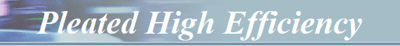 Pleated High Efficiency